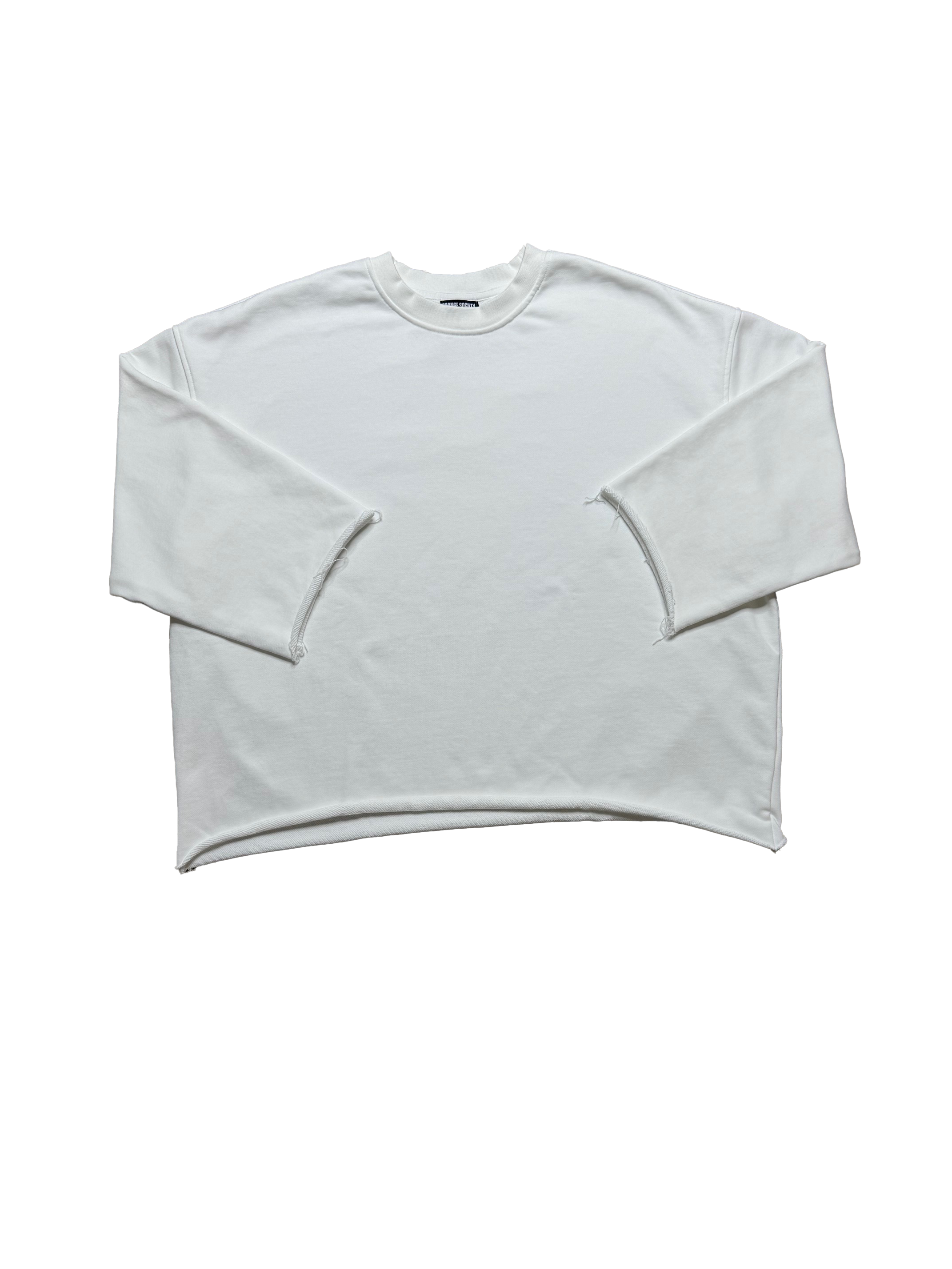 Change Society "White" Cropped Crewneck